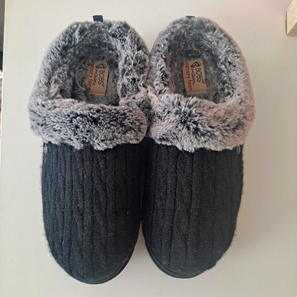 Skechers memory foam slippers open for offers